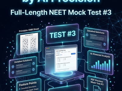 Full-Length NEET Mock Test #3 + Detailed Solutions + Printable OMR Sheet