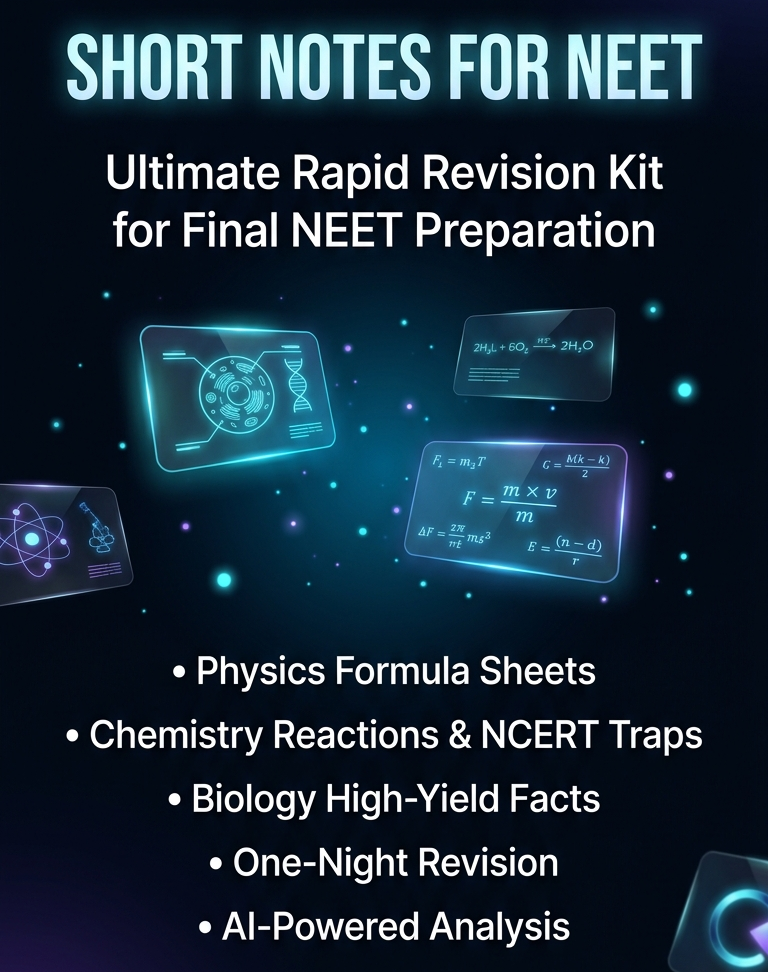 Last Day Short Notes for NEET